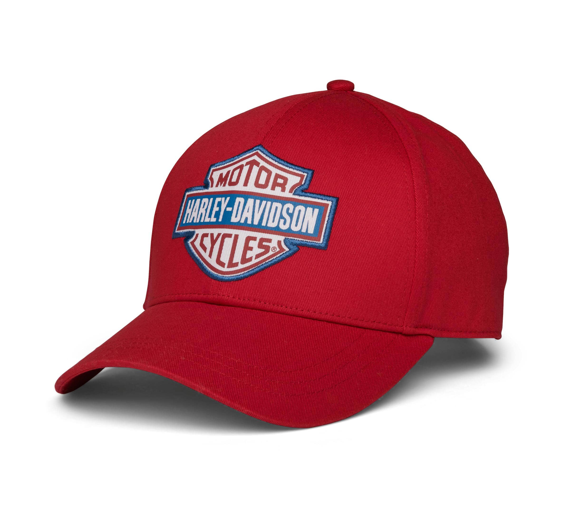 Harley-Davidson Women's Liberty Bell Bar & Shield Cap, Red - 97689-22VW