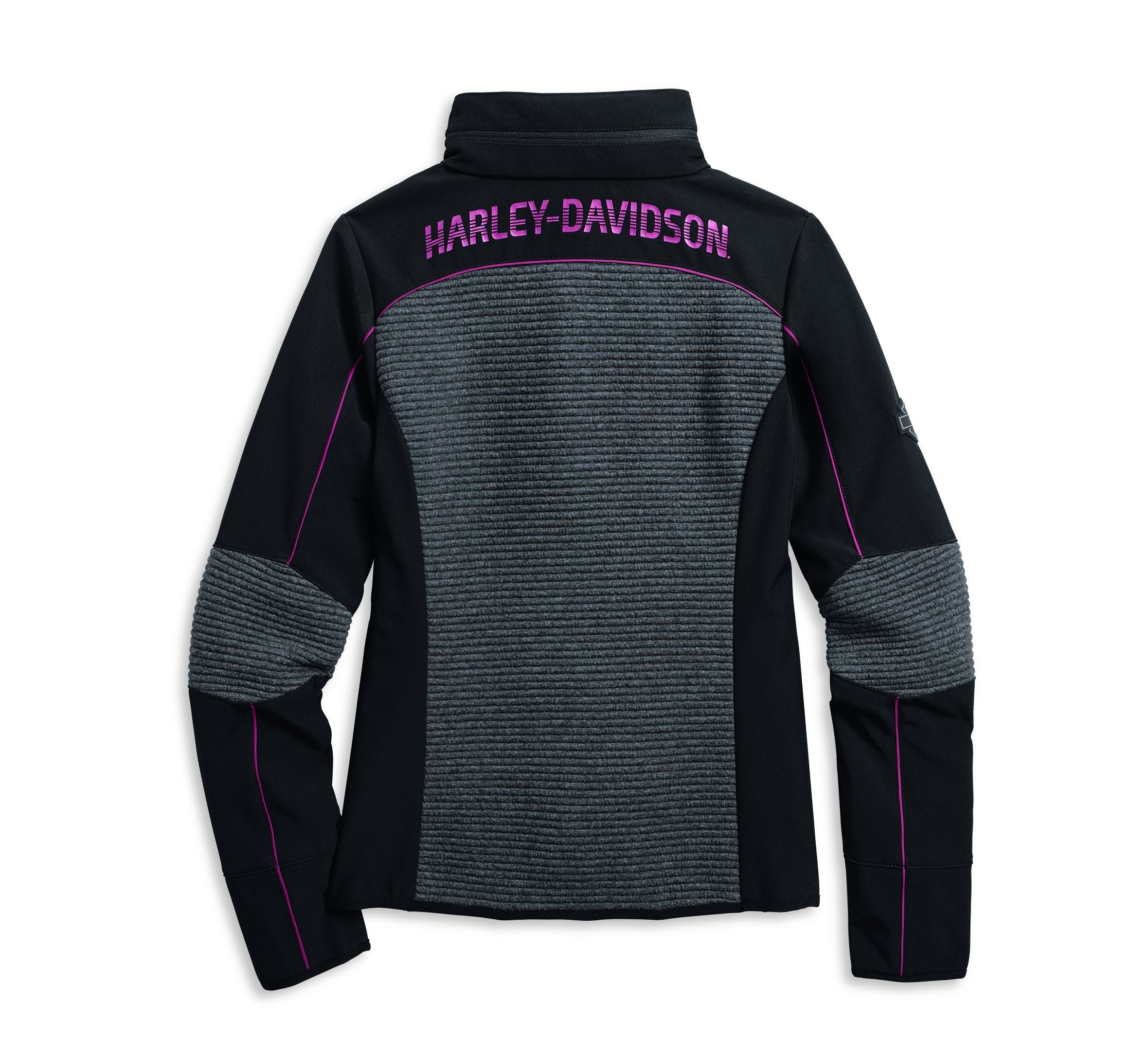 Harley-Davidson Women's Mixed Media Textured Knit Jacket - 97409-20VW