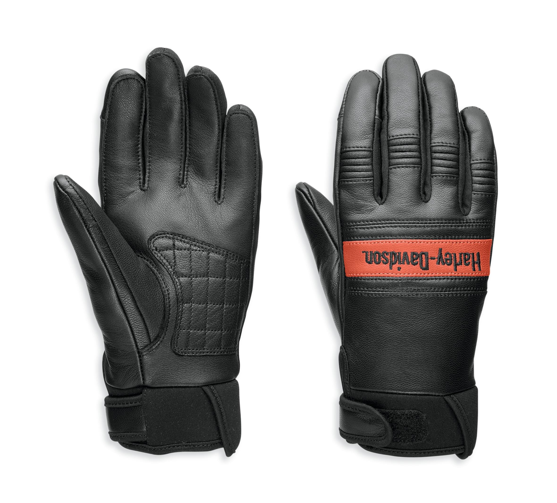 Harley-Davidson Women's Ovation Leather Gloves, Black - 97141-23VW