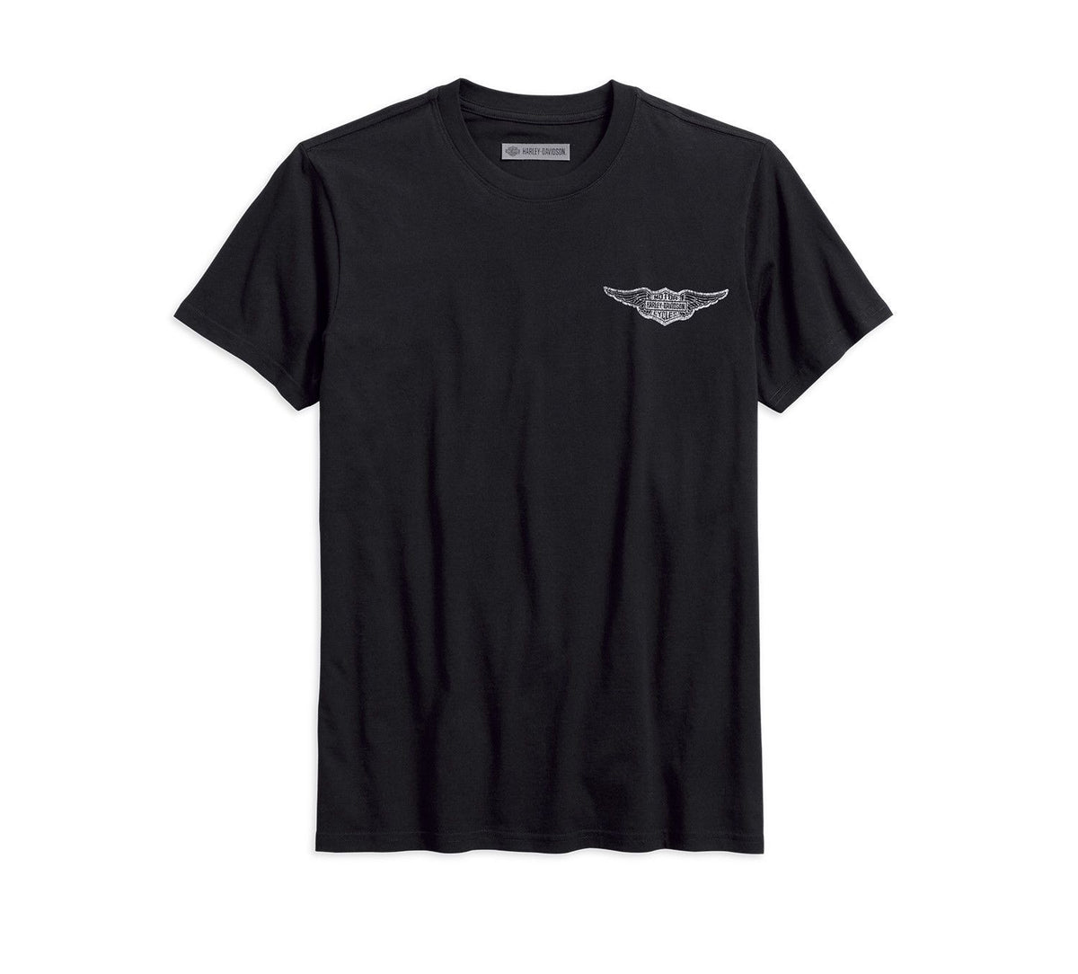 T-shirt Uomo Harley-Davidson Winged B&S | 96332-23VM | Nero | Cotone 100% - Foto 2