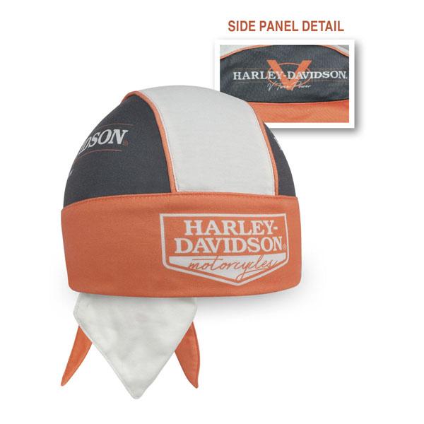 Harley-Davidson® V-Twin Power Light Orange & Gray Headwrap - HW132538