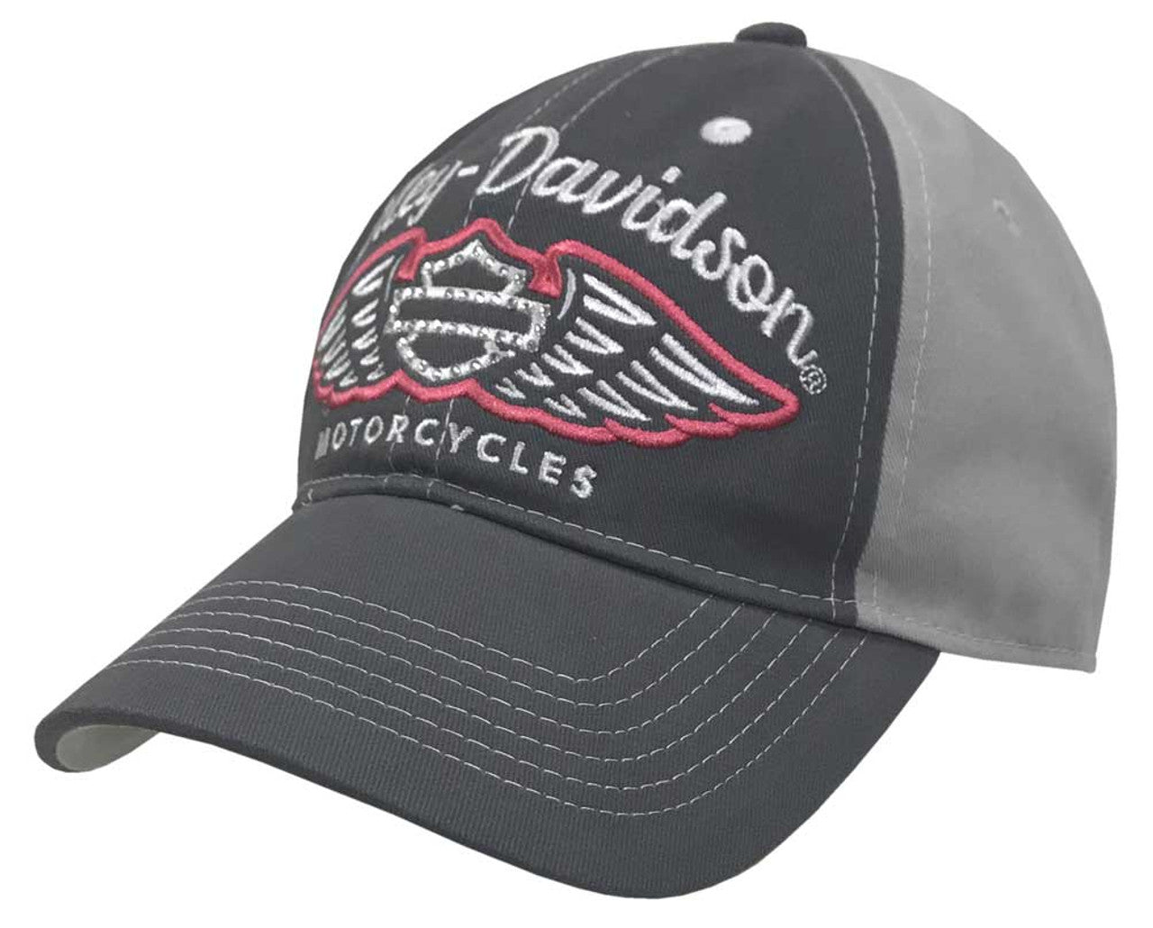 Harley-Davidson® Women's Winged Script Baseball Cap w/ Ponytail - BC34854