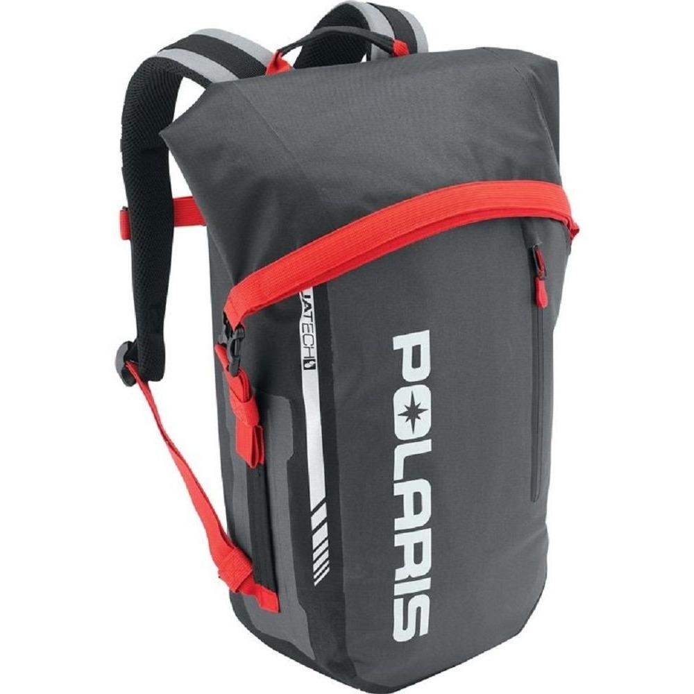 Polaris New OEM Ogio Waterproof Backpack, Black/Red, 2864217