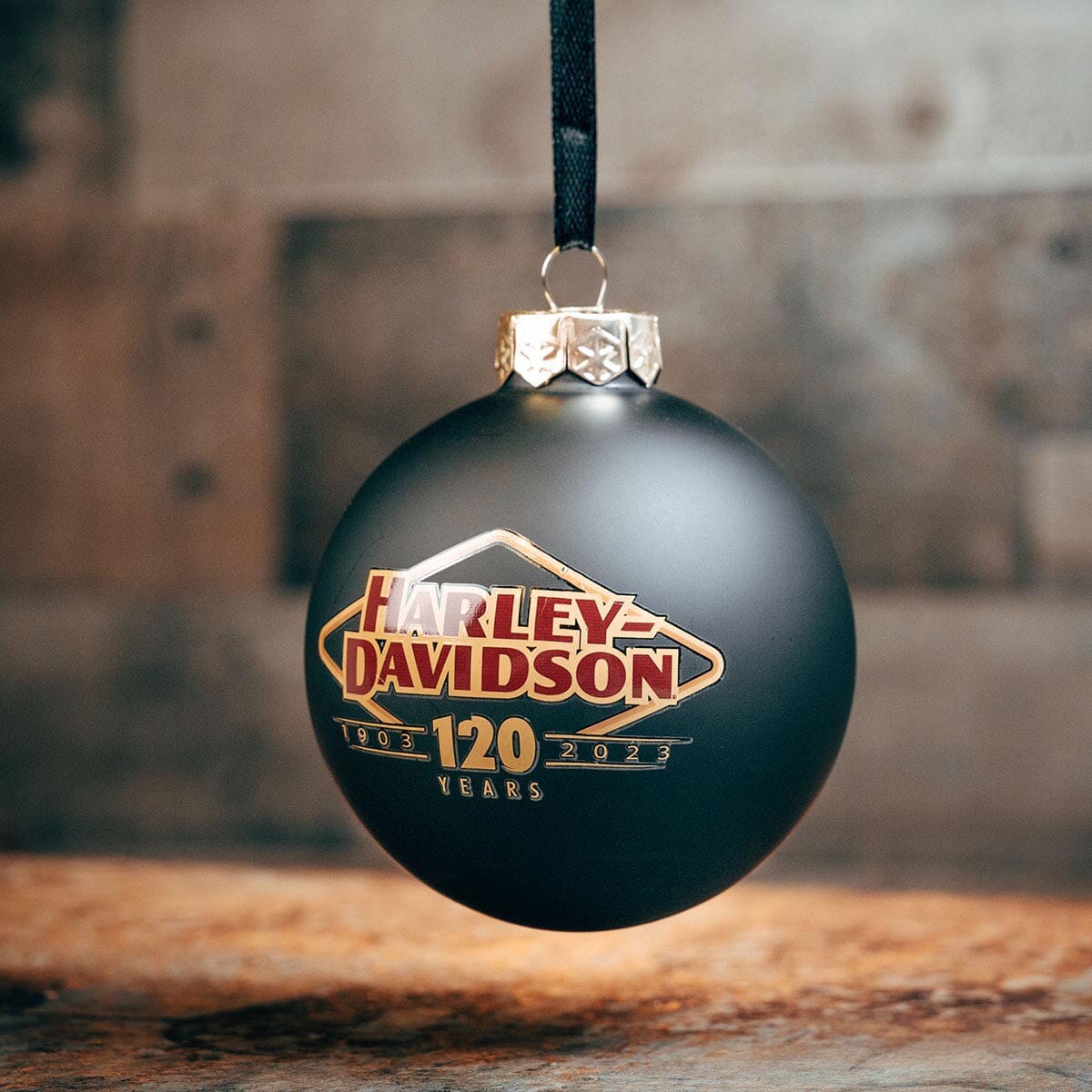 PRE-ORDER Harley-Davidson 120th Anniversary Collectible Ball Ornament - HDX-99259